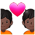 Emoji 💑🏿 Coppia Con Cuore, Carnagione Scura su Samsung One UI 5.0.
