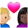 👨🏿‍❤️‍👩🏼 Emoji Casal Apaixonado - Homem: Pele Escura, Mulher: Pele Morena Clara na Samsung One UI 5.0.