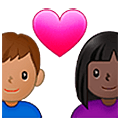 👨🏿‍❤️‍👩🏽 Emoji Pareja Enamorada - Hombre: Tono De Piel Oscuro, Mujer: Tono De Piel Medio en Samsung One UI 5.0.