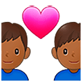Émoji 👨🏾‍❤️‍👨🏾 Couple Avec Cœur - Homme: Peau Mate, Homme: Peau Mate sur Samsung One UI 5.0.