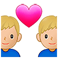 👨🏼‍❤️‍👨🏼 Emoji Casal Apaixonado - Homem: Pele Clara, Homem: Pele Clara na Samsung One UI 5.0.