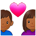 👨🏾‍❤️‍👩🏾 Emoji Pareja Enamorada - Hombre: Tono De Piel Oscuro Medio, Mujer: Tono De Piel Oscuro Medio en Samsung One UI 5.0.
