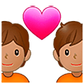 Émoji 💑🏽 Couple Avec Cœur, Peau Légèrement Mate sur Samsung One UI 5.0.