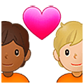 🧑🏾‍❤️‍🧑🏼 Emoji Casal Apaixonado: Pessoa, Pessoa, Pele Morena Escura, Pele Morena Clara na Samsung One UI 5.0.
