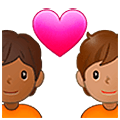 🧑🏾‍❤️‍🧑🏽 Emoji Casal Apaixonado: Pessoa, Pessoa, Pele Morena Escura, Pele Morena na Samsung One UI 5.0.