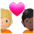 🧑🏼‍❤️‍🧑🏿 Emoji Casal Apaixonado: Pessoa, Pessoa, Pele Morena Clara, Pele Escura na Samsung One UI 5.0.