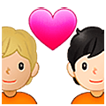 Emoji 🧑🏼‍❤️‍🧑🏻 Coppia Con Cuore: persona, persona, Carnagione Abbastanza Chiara, Carnagione Chiara su Samsung One UI 5.0.