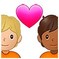 Emoji 🧑🏼‍❤️‍🧑🏾 Coppia Con Cuore: persona, persona, Carnagione Abbastanza Chiara, Carnagione Abbastanza Scura su Samsung One UI 5.0.