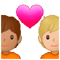 Couple Avec Cœur: Personne, Personne, Peau Légèrement Mate, Peau Moyennement Claire Samsung One UI 5.0.