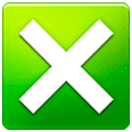 ❎ Emoji Kreuzsymbol im Quadrat Samsung One UI 5.0.