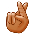 🤞🏽 Emoji Dedos Cruzados: Tono De Piel Medio en Samsung One UI 5.0.