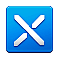 Emoji ⛌ Incrociamento delle strisce su Samsung One UI 5.0.