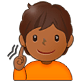 🧏🏾 Emoji Pessoa Surda: Pele Morena Escura na Samsung One UI 5.0.
