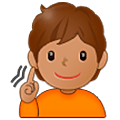 Emoji 🧏🏽 Persona Con Problemi Di Udito: Carnagione Olivastra su Samsung One UI 5.0.