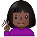 Emoji 🧏🏿‍♀️ Donna Con Problemi Di Udito: Carnagione Scura su Samsung One UI 5.0.