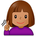 🧏🏽‍♀️ Emoji gehörlose Frau: mittlere Hautfarbe Samsung One UI 5.0.
