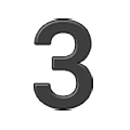 Emoji 3️ Cifra tre su Samsung One UI 5.0.
