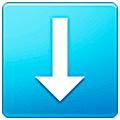 ⬇️ Emoji Flecha Hacia Abajo en Samsung One UI 5.0.