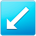 ↙️ Emoji Flecha Hacia La Esquina Inferior Izquierda en Samsung One UI 5.0.