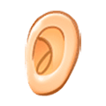 👂🏻 Emoji Orelha: Pele Clara na Samsung One UI 5.0.