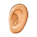 👂🏼 Emoji Orelha: Pele Morena Clara na Samsung One UI 5.0.