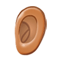Emoji 👂🏽 Orecchio: Carnagione Olivastra su Samsung One UI 5.0.