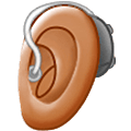 🦻🏽 Emoji Oreja Con Audífono: Tono De Piel Medio en Samsung One UI 5.0.