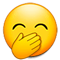 Emoji 🤭 Faccina Con Mano Sulla Bocca su Samsung One UI 5.0.