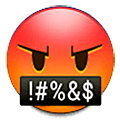 🤬 Emoji Gesicht mit Symbolen über dem Mund Samsung One UI 5.0.
