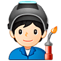 🧑🏻‍🏭 Emoji Funcionário De Fábrica: Pele Clara na Samsung One UI 5.0.