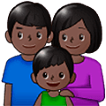 👪🏿 Emoji Familia, Tono De Piel Oscuro en Samsung One UI 5.0.