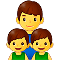 👨‍👦‍👦 Emoji Familie: Mann, Junge und Junge Samsung One UI 5.0.