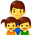 👨‍👧‍👦 Emoji Familie: Mann, Mädchen und Junge Samsung One UI 5.0.