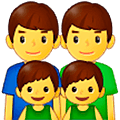Emoji 👨‍👨‍👦‍👦 Famiglia: Uomo, Uomo, Bambino E Bambino su Samsung One UI 5.0.