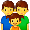 Emoji 👨‍👨‍👧 Famiglia: Uomo, Uomo E Bambina su Samsung One UI 5.0.