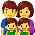 Familie: Mann, Frau, Junge und Junge Samsung One UI 5.0.