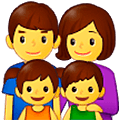 👨‍👩‍👧‍👦 Emoji Familie: Mann, Frau, Mädchen und Junge Samsung One UI 5.0.