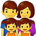 👨‍👩‍👧‍👧 Emoji Familie: Mann, Frau, Mädchen und Mädchen Samsung One UI 5.0.