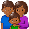 👪🏾 Emoji Familie, mitteldunkle Hautfarbe Samsung One UI 5.0.