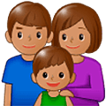 👪🏽 Emoji Família, Pele Morena na Samsung One UI 5.0.
