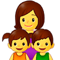 👩‍👧‍👦 Emoji Familie: Frau, Mädchen und Junge Samsung One UI 5.0.