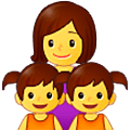 👩‍👧‍👧 Emoji Familia: Mujer, Niña, Niña en Samsung One UI 5.0.