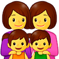 👩‍👩‍👧‍👦 Emoji Família: Mulher, Mulher, Menina E Menino na Samsung One UI 5.0.