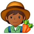 🧑🏾‍🌾 Emoji Agricultor: Pele Morena Escura na Samsung One UI 5.0.
