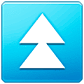 ⏫ Emoji Triángulo Doble Hacia Arriba en Samsung One UI 5.0.