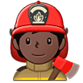 Emoji 🧑🏿‍🚒 Pompiere: Carnagione Scura su Samsung One UI 5.0.