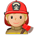 Émoji 🧑🏼‍🚒 Pompier : Peau Moyennement Claire sur Samsung One UI 5.0.