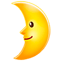 🌛 Emoji Mondsichel mit Gesicht links Samsung One UI 5.0.