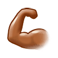 💪🏾 Emoji Bíceps Flexionado: Tono De Piel Oscuro Medio en Samsung One UI 5.0.