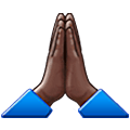 🙏🏿 Emoji Manos En Oración: Tono De Piel Oscuro en Samsung One UI 5.0.
